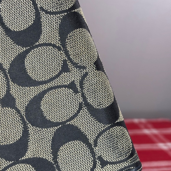 Coach Y2K Signature Black and Grey Trifold Wallet - Picture 12 of 13